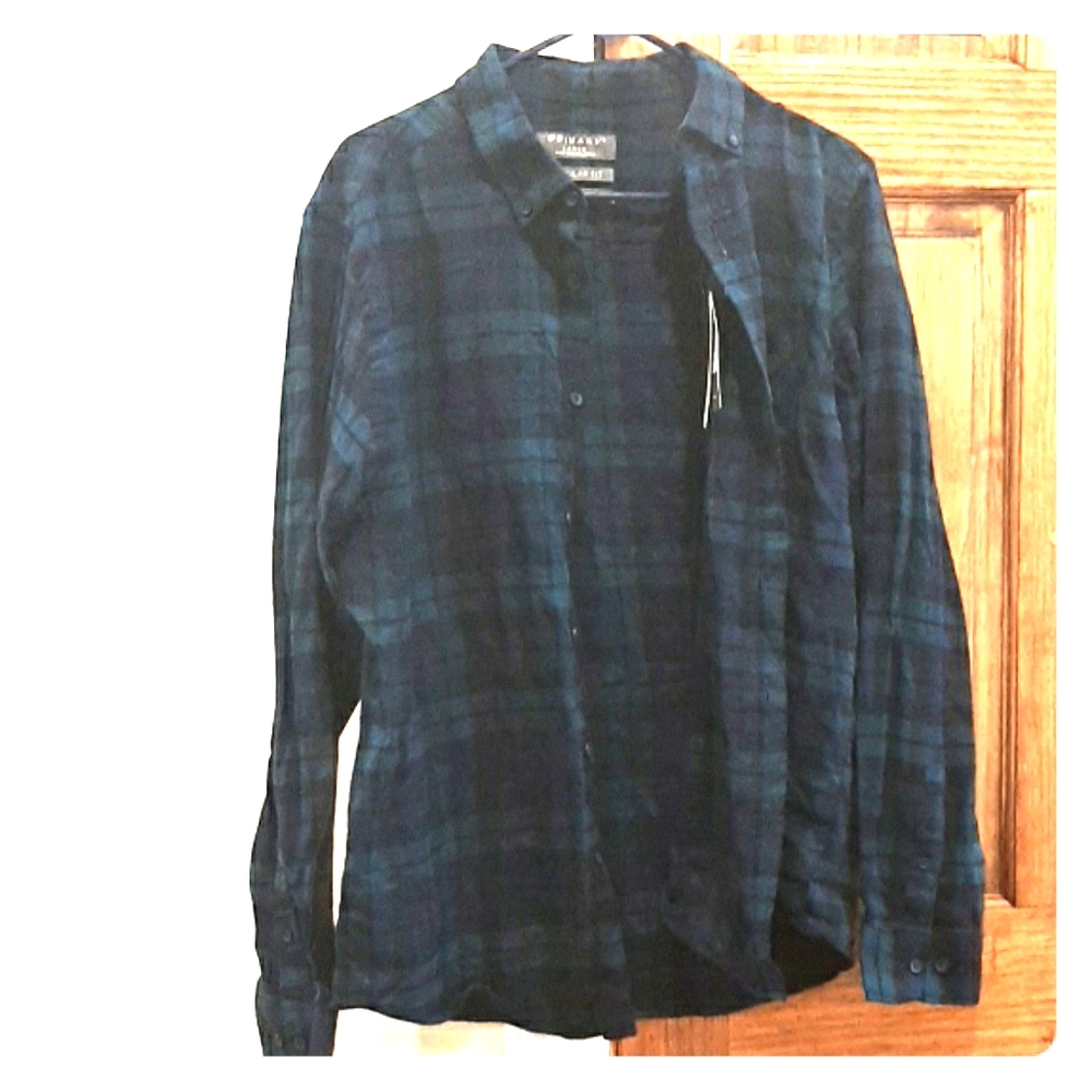 Oversized Flannel Button Up Blouse